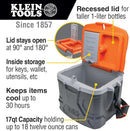 Hielera Klein Tools - Gris/Naranja