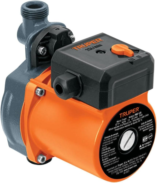 Bomba presurizadora de 1/6 hp