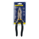 Pinza para electricista con mango rubber grip de 8", corte lateral Surtek