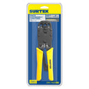 Pinza ponchadora modular 8" para conectores RJ45, RJ12, RJ9 Surtek