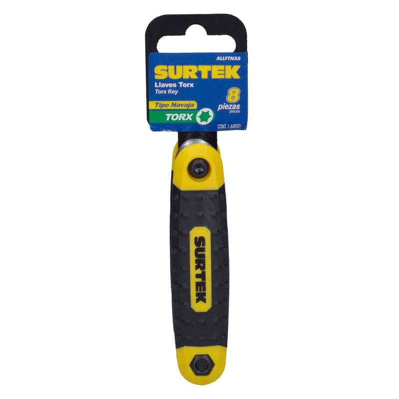 Juego de llaves torx tipo navaja, 8 piezas Surtek