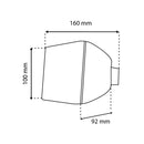 Lampara Arbotante 92 Mm Negro - BOOMER