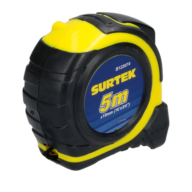 Flexómetro con carcasa rubber grip 5 m x 3/4" Surtek
