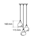 Lampara Colgante White Lantaar III Blanco - BOOMER