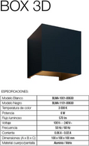 Lampara Led Arbotante Negro - BOOMER