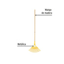 ESCOBA PARA JARDIN METAL 21431 | 20 DIENTES | PRETUL