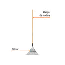ESCOBA PARA JARDIN METAL REF. 14326 |18 DIENTES | TRUPER