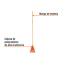 ESCOBA PARA JARDIN PLASTICO 14345 | 15 DIENTES | TRUPER
