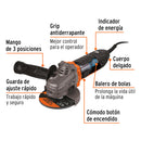 Esmeriladora angular 4-1/2", 950W, ERGO PRO