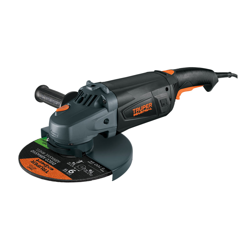 Esmeriladora angular 9", 2350W, TRUPER INDUSTRIAL