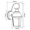 Lampara P/Pared T/Farol Negra - Tecno Lite