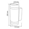 Lampara P/Pared Satin - Tecno Lite