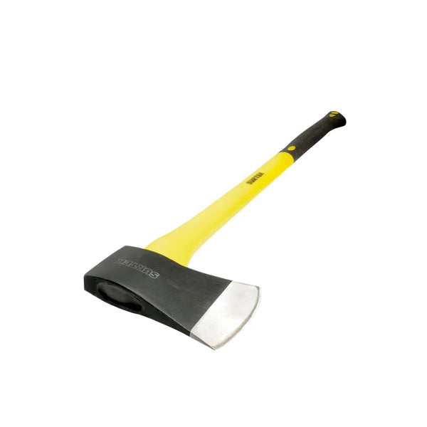 Hacha tipo Michigan de cabeza forjada en acero con mango de fibra de vidrio de 36"