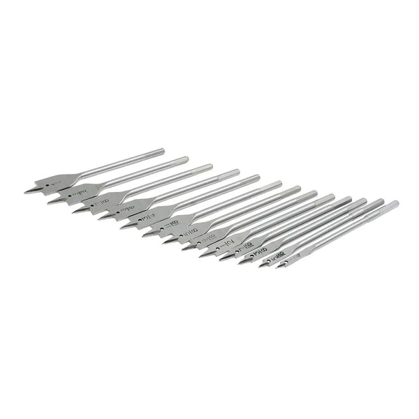 Juego  de 13 brocas para madera tipo manita plana zanco hexagonal Surtek