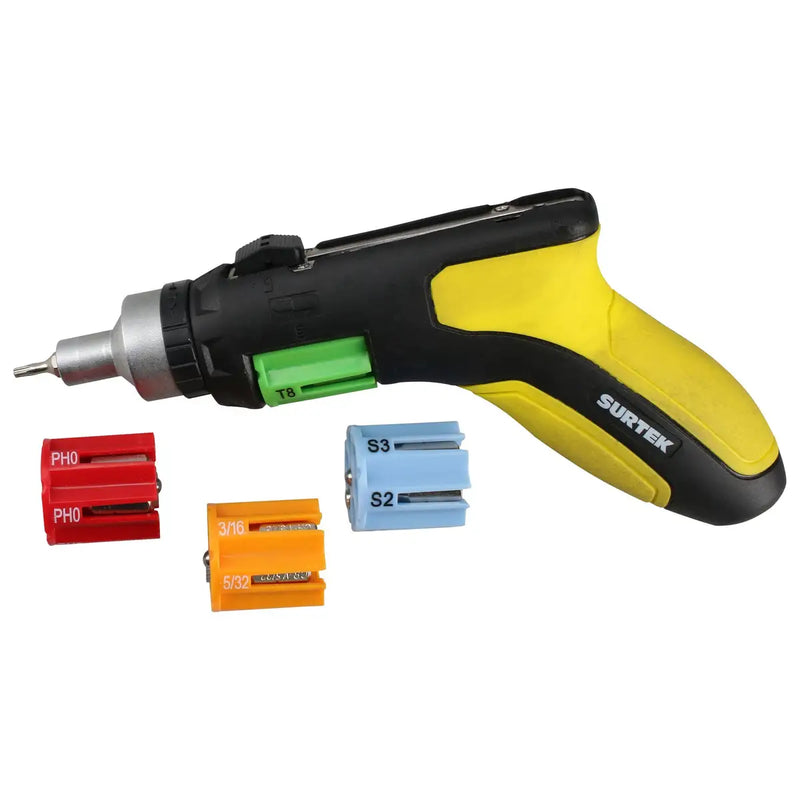 Juego de puntas y accesorios hexágono de 1/4", 25 piezas Surtek