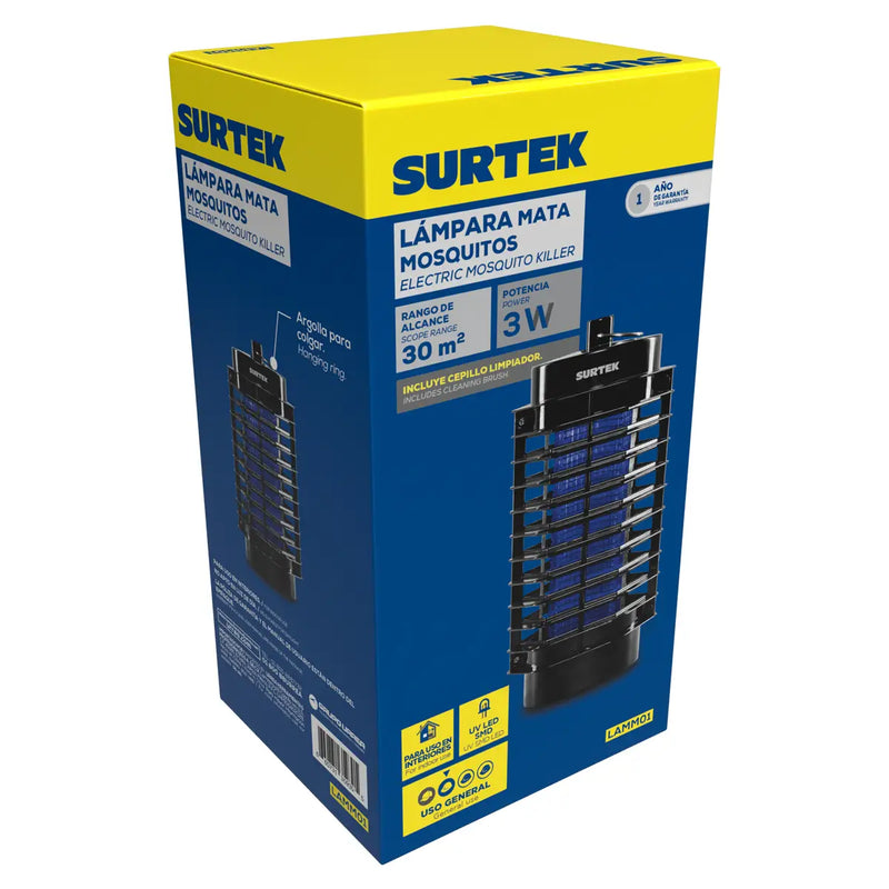 Lámpara de LED mata mosquitos 110 V Surtek