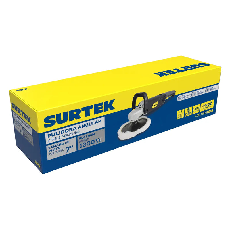 Pulidora angular 7" 1200 W 120 V Surtek
