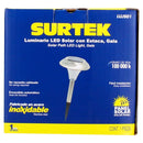 Luminario de LED estaca recargable solar tipo gala inoxidable Surtek