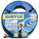 Manguera para jardín tejido spider con conector metálico 1/2", 15 m Surtek