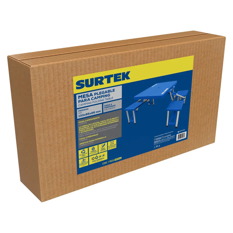 Mesa plegable para camping Surtek