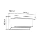 Lampara P/Pared Arbotante 18w/30 Negro - BOOMER