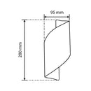 Lampara P/Pared Arbotante 10W/30 Negro - BOOMER