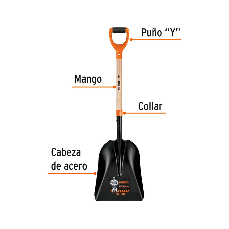 Pala carbonera - puño "Y"