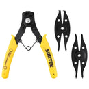 Pinza para anillos de retención con cabeza intercambiable, 3 piezas Surtek