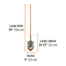PALA RECTA MANGO LARGO |17186| TRUPER