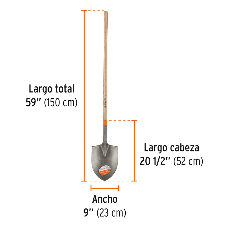 Pala irrigación Classic - mango largo 49"