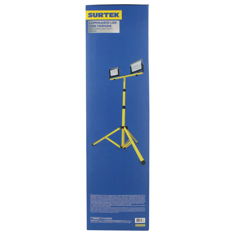 Reflector de LED delgado con doble soporte telescópico 2 x 20 W de 2 x 1,900 lm Surtek