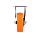 Rodaja de PVC naranja fija 4" Surtek