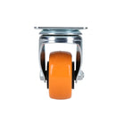 Rodaja de PVC naranja giratoria 2" Surtek