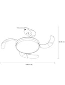 Ventilador Piatto 42" Blanco