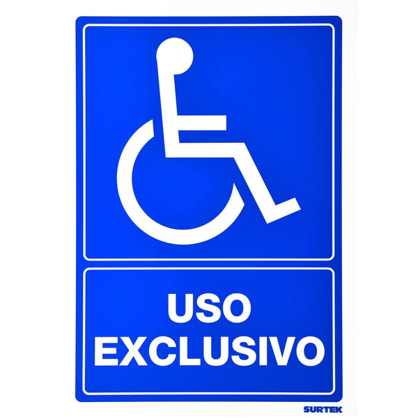 Señal "Uso exclusivo" Surtek