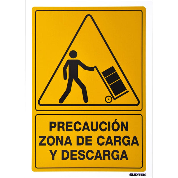 Señal "Precaución zona de carga y descarga" Surtek