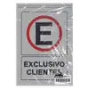Señal "Exclusivo clientes" Surtek