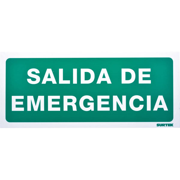 Señal "Salida de emergencia" Surtek