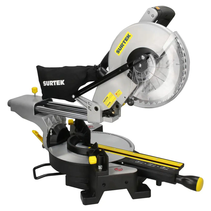Sierra de inglete telescópica 10" 2000 W 120 V, 4500 RPM Surtek