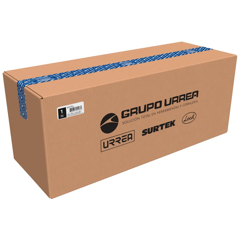 Caja portaherramientas metálica color amarillo 14" x 6" x 6" Surtek