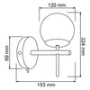 Lampara P/Pared Globo Satin - Tecno Lite