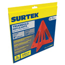 Triángulo reflejante de emergencia armable, 10" Surtek