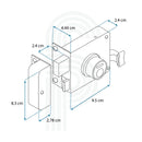 Cerradura tradicional Izquierda negro