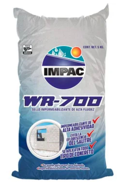 Impermeabilizante resanador 5 kg gris IMPAC WR-700