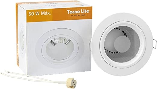 Lámpara Para Empotrar Fija Redonda Tecnolite YD-415/B Blanco