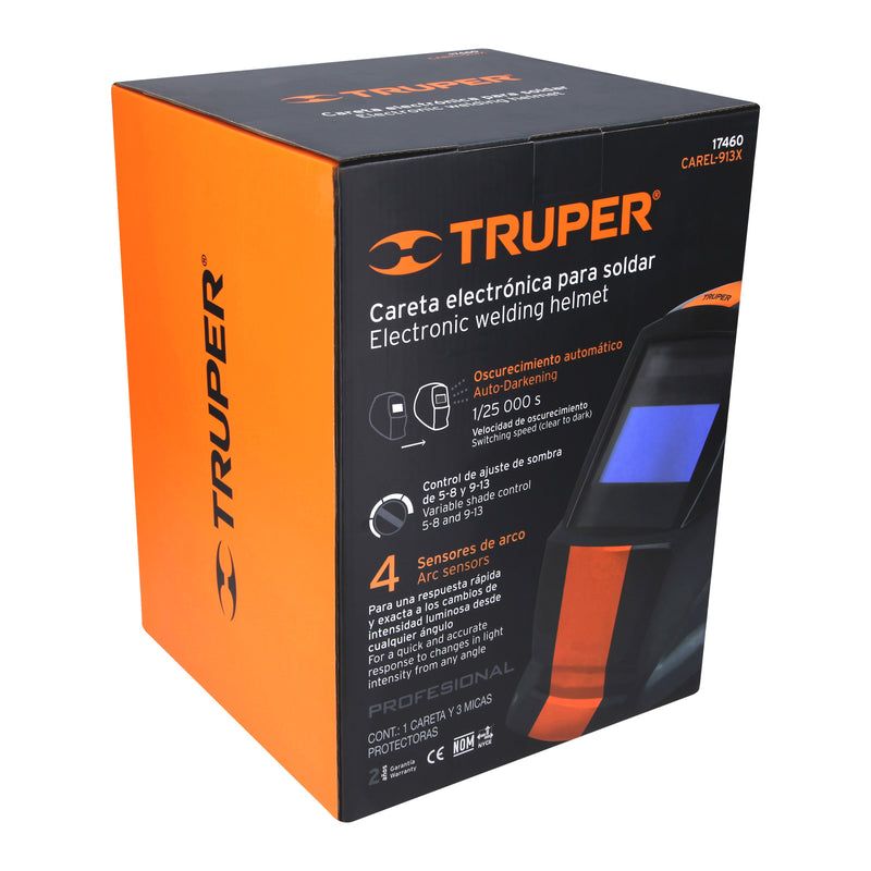 Careta Para Soldar Electrónica Truper CAREL-913X NEGRA