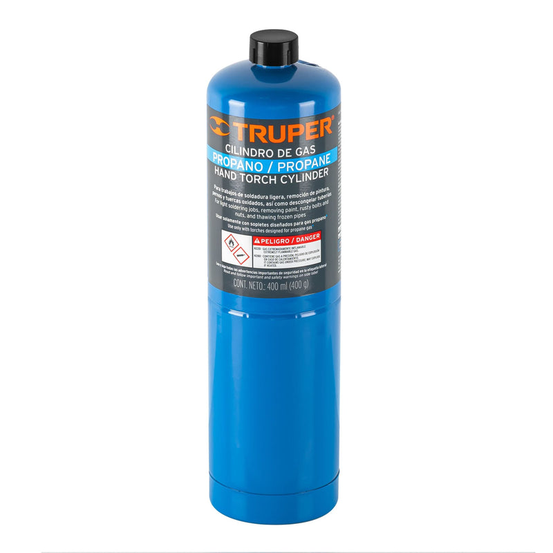 Cilindro Para Gas Desechable 11913 Truper 400 Gr GAS-400A