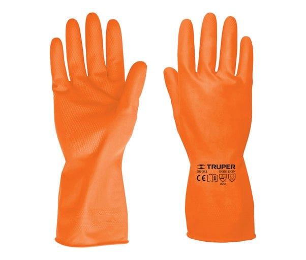 Guante doméstico grande GU-313 Truper naranja