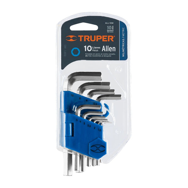 Llave Allen Mm Truer 10 Piezas ALL-10M