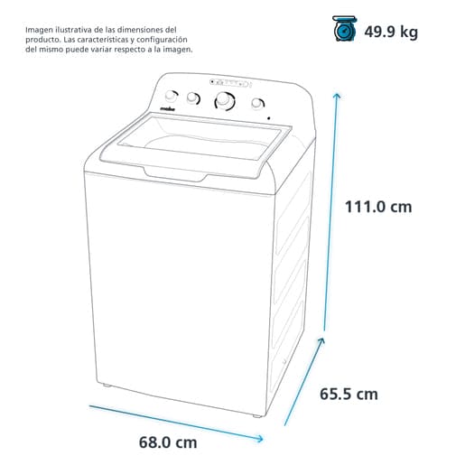 Lavadora Automática Aqua Saver Green 18 kg Blanca - LMA78112CBAB0